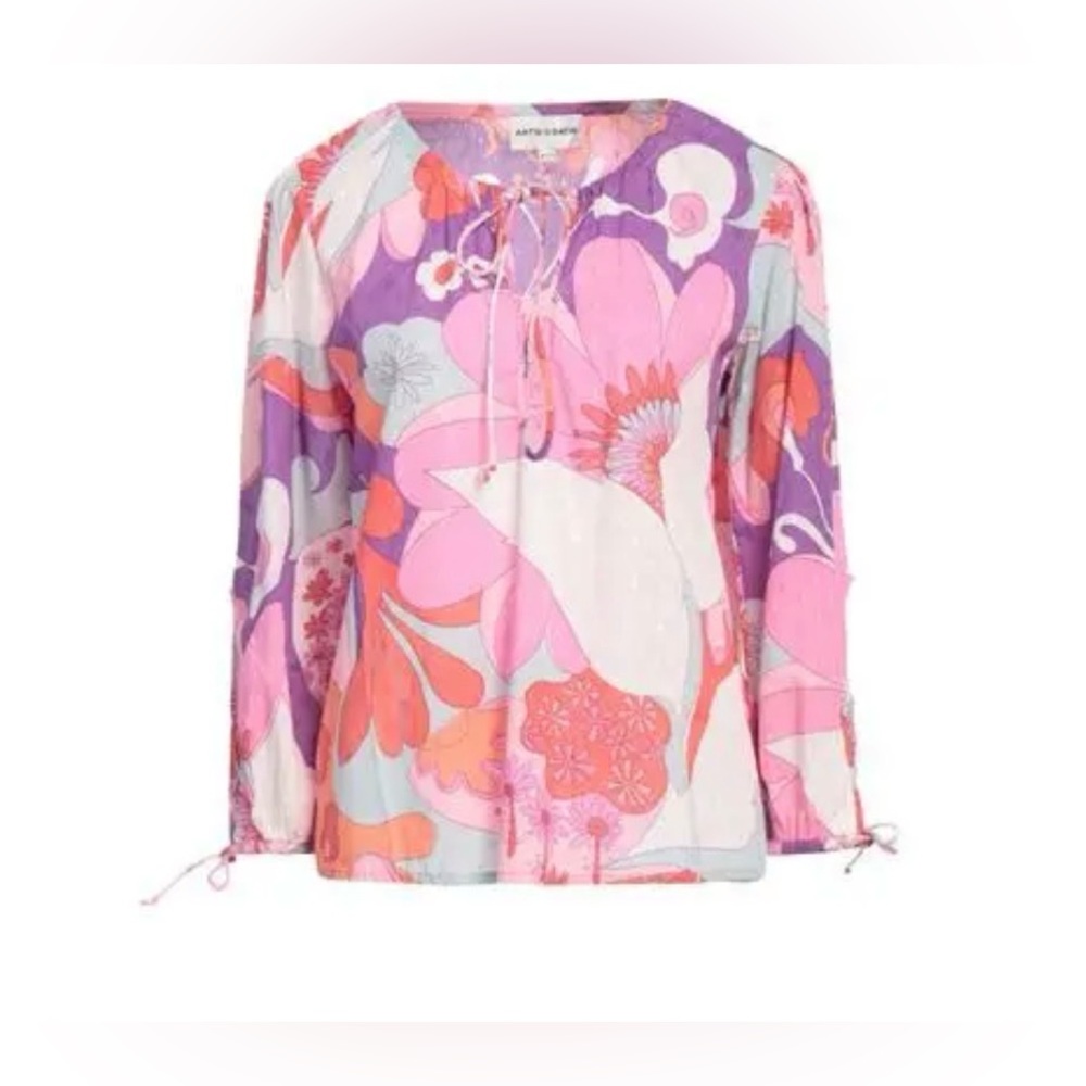 ANTIK BATIK Floral Print Kaftan Top
